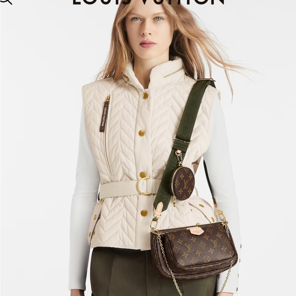 The Multi Pouchette Accessories Louis Vuitton NWT Authentic Green Strap